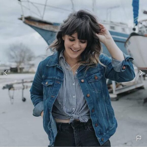 NEW Madewell The Jean Jacket in Pinter Wash, 2X‎ - Picture 1 of 16